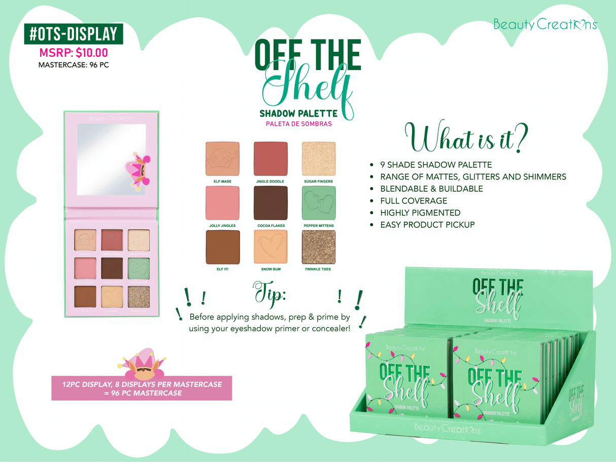 BEAUTY CREATIONS - OFF THE SHELF EYESHADOW PALETTE (1PC)
