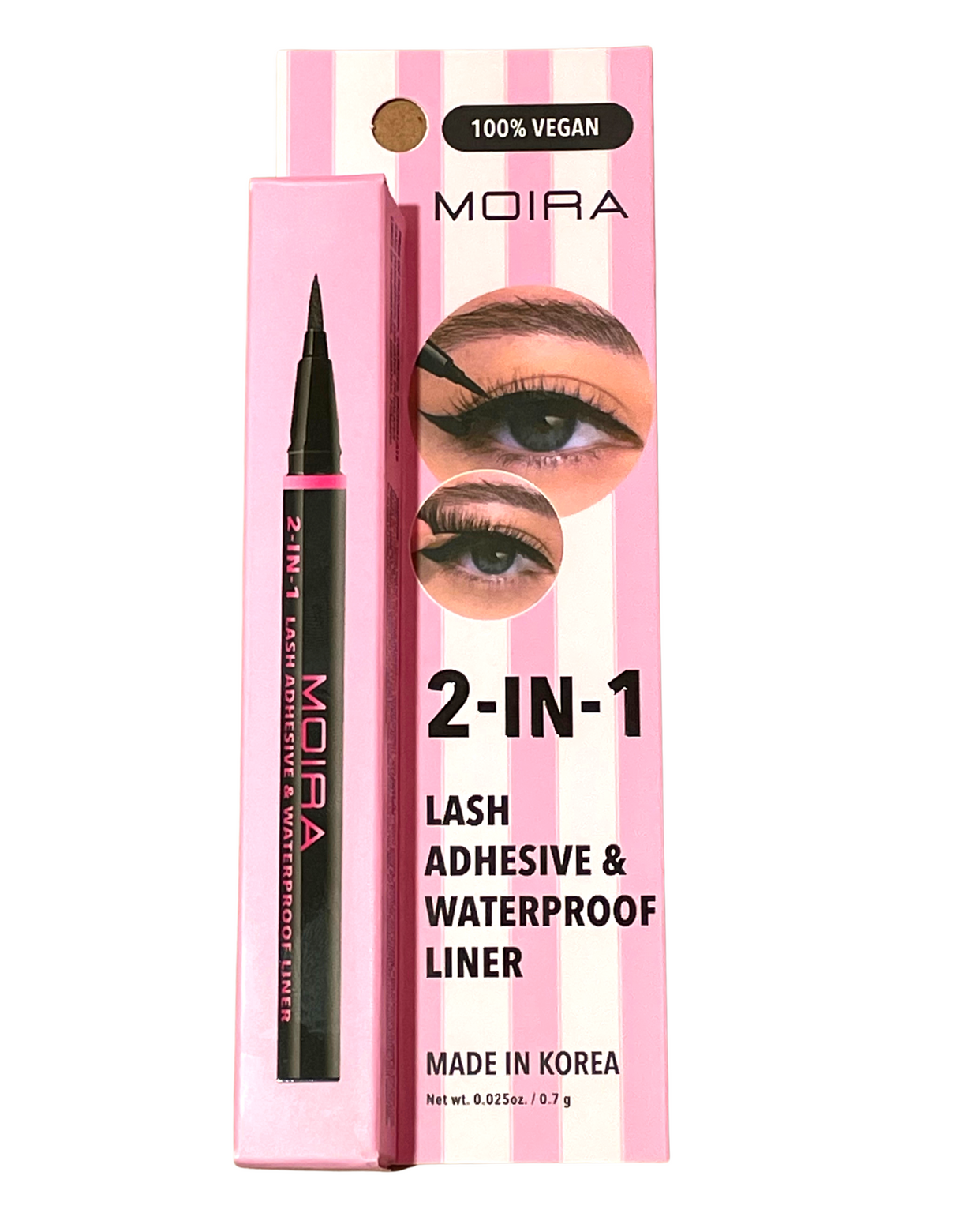 MOIRA - 2-IN-1 - LASH ADHESIVE & WATERPROOF LINER - 3PCS