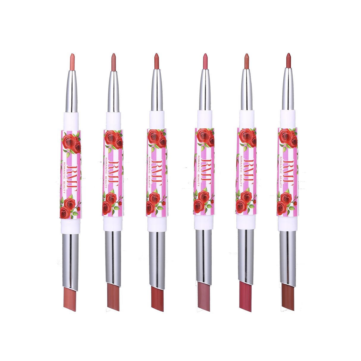 ROMANTIC BEAUTY - PERFECT LIPS LIP LINER & LIPSTICK DUO - NUDE (24PCS DISP)