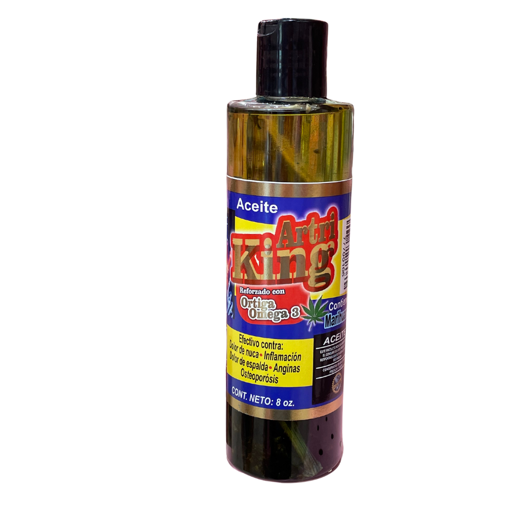 ACEITE ARTRI KING REFORZADO CON ORTIGA Y OMEGA 3 - 8 OZ