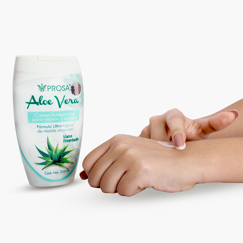 PROSA - ALOE VERA CREMA HUMECTANTE PARA MANOS Y CUERPO - (1PC)
