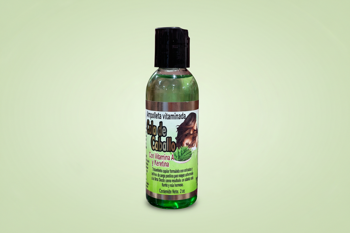 MX- AMPOLLETA VITAMINADA - COLA DE CABALLO CON VITAMINA A Y KERATINA- (1PC)
