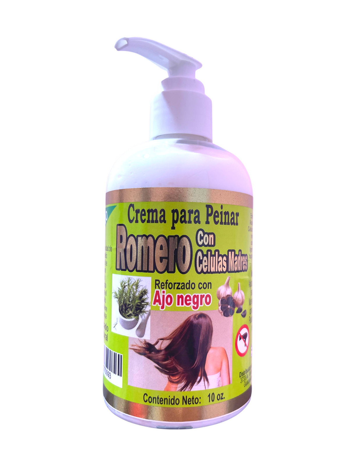 CREMA PARA PEINAR CON ROMERO Y CELULAS MADRES 10oz (1PC)
