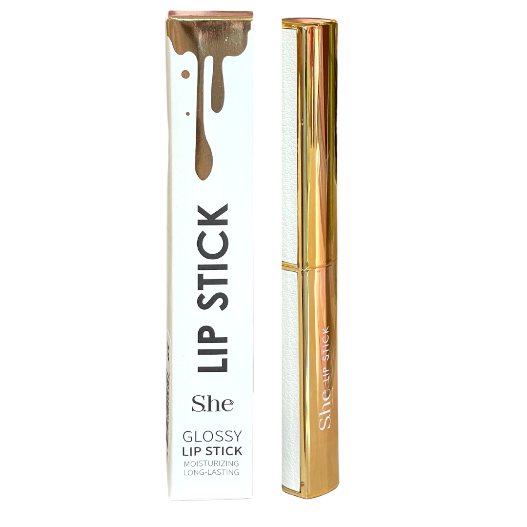 S.HE MAKEUP - LIP STICK GLOSSY LIP STICK - NUDE COLORS (36PCS DISP)