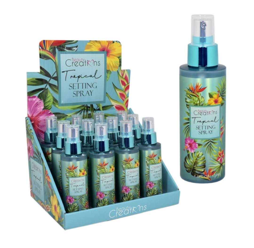 BEAUTY CREATIONS - SPRAY CADRE TROPICAL - PRÉSENTOIR 12 PCS