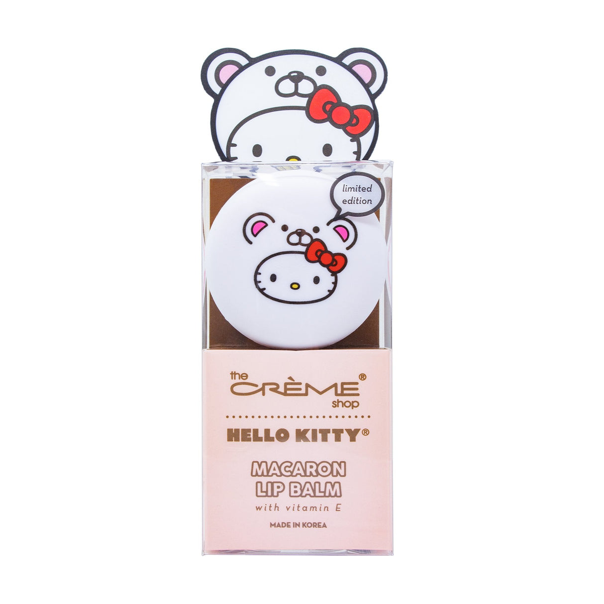 THE CREME SHOP X HELLO KITTY - MACARON LIP BALM WITH VITAMIN E WHITE CHOCOLATE