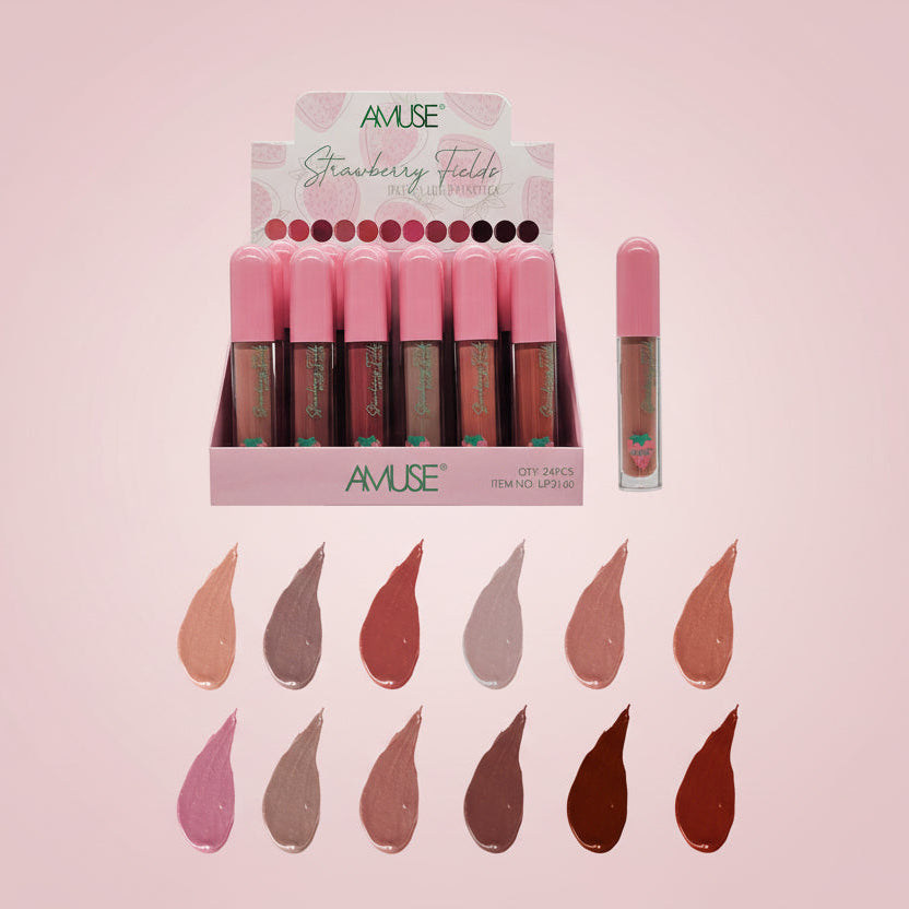 AMUSE - STRAWBERRY FIELDS - MATTE LIQUID LIPSTICK - 24 PCS