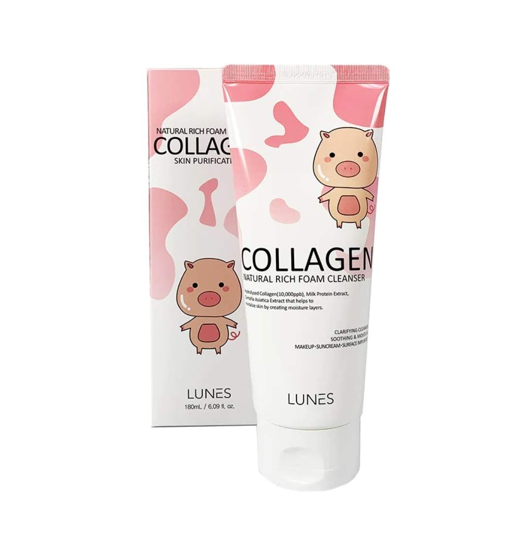 LUNES - LIMPIADOR EN ESPUMA DE COLÁGENO NATURAL RICA