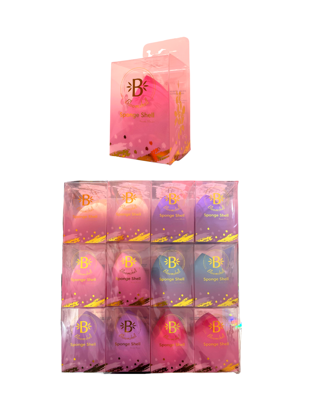 BLOOMSHELL - SPONGE SHELL (BEAUTY BLENDER) - PACK 12 PC