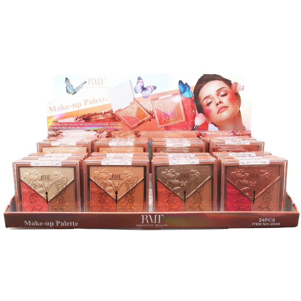 ROMANTIC BEAUTY - PALETTE TRIO VISAGE (24PCS DISP)
