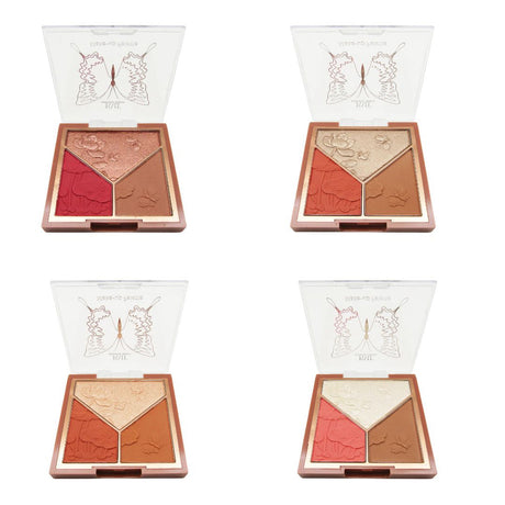 ROMANTIC BEAUTY - TRIO FACE PALETTE (24PCS DISP)