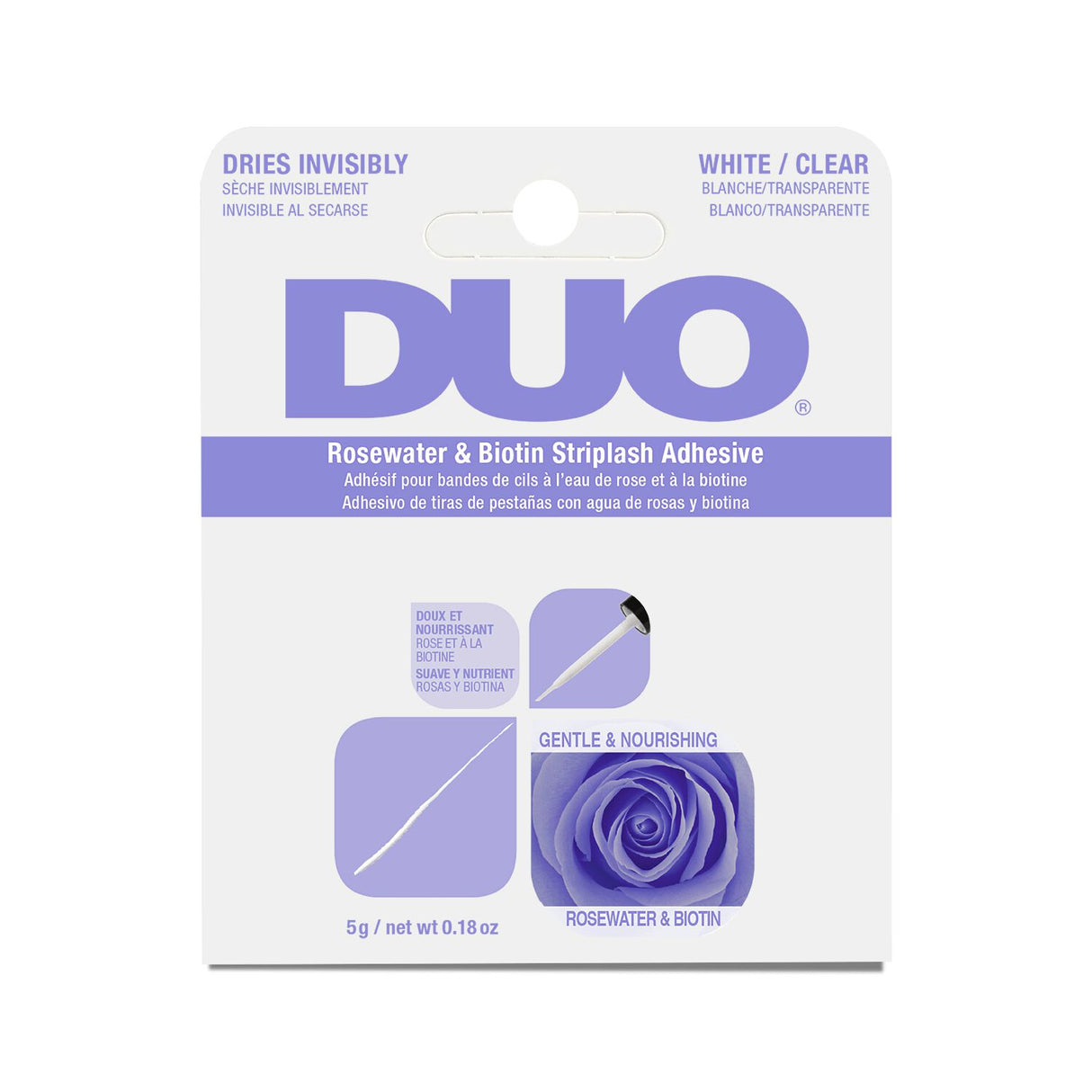 DUO - ADHESIVO STRIPLASH AGUA DE ROSAS Y BIOTINA - 6 UDS