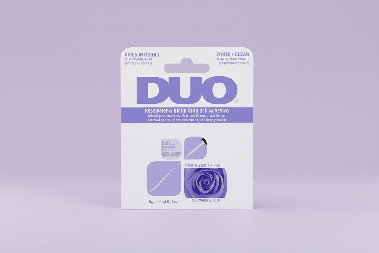DUO - ROSE WATER & BIOTIN STRIPLASH ADHESIVE - 6 PCS