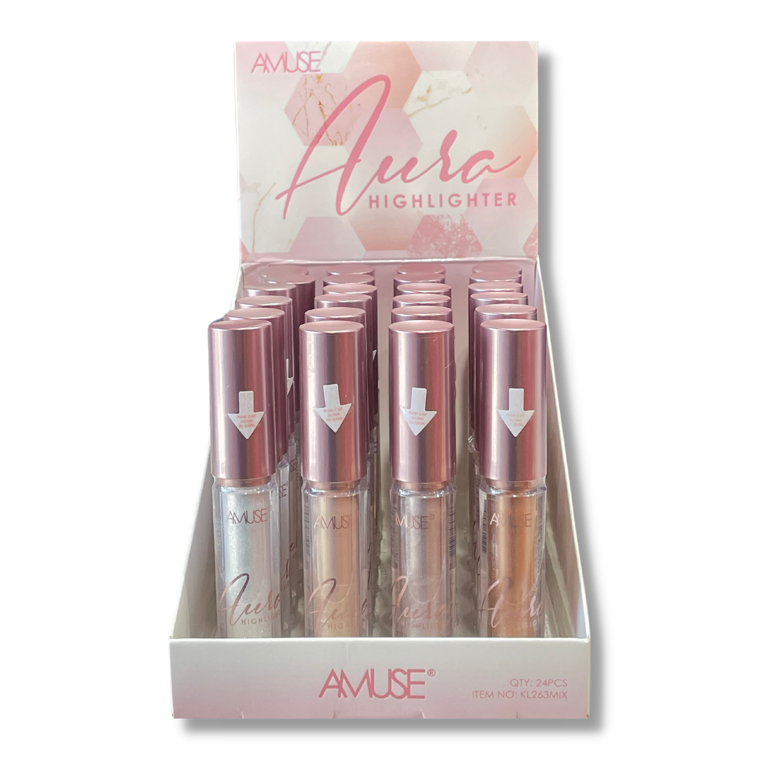 AMUSE - AURA LIQUID HIGHLIGHTER - DISPLAY 24PC