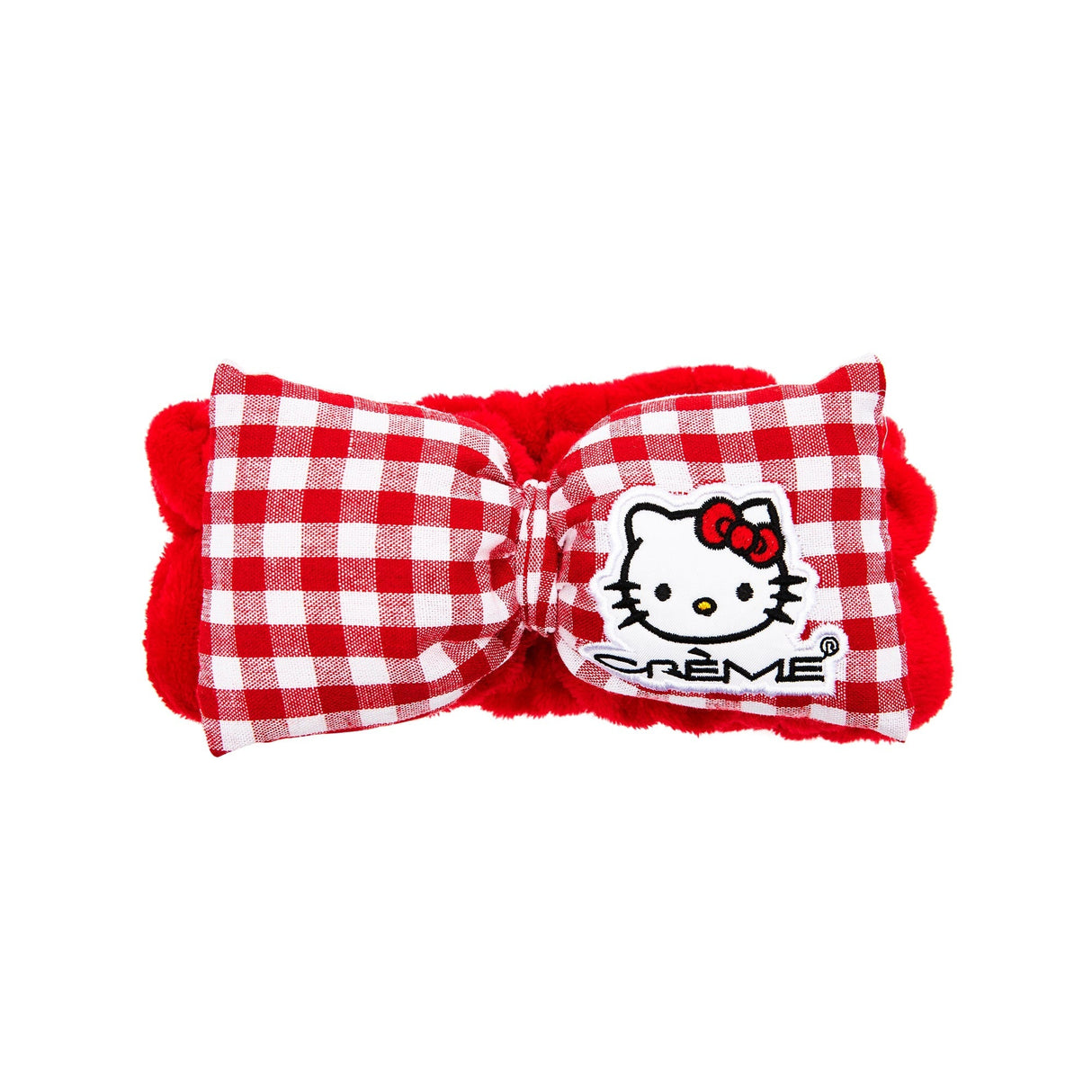 THE CREME SHOP HELLO KITTY PLUSH SPA BANDEAU - VICHY ROUGE - (1PC)