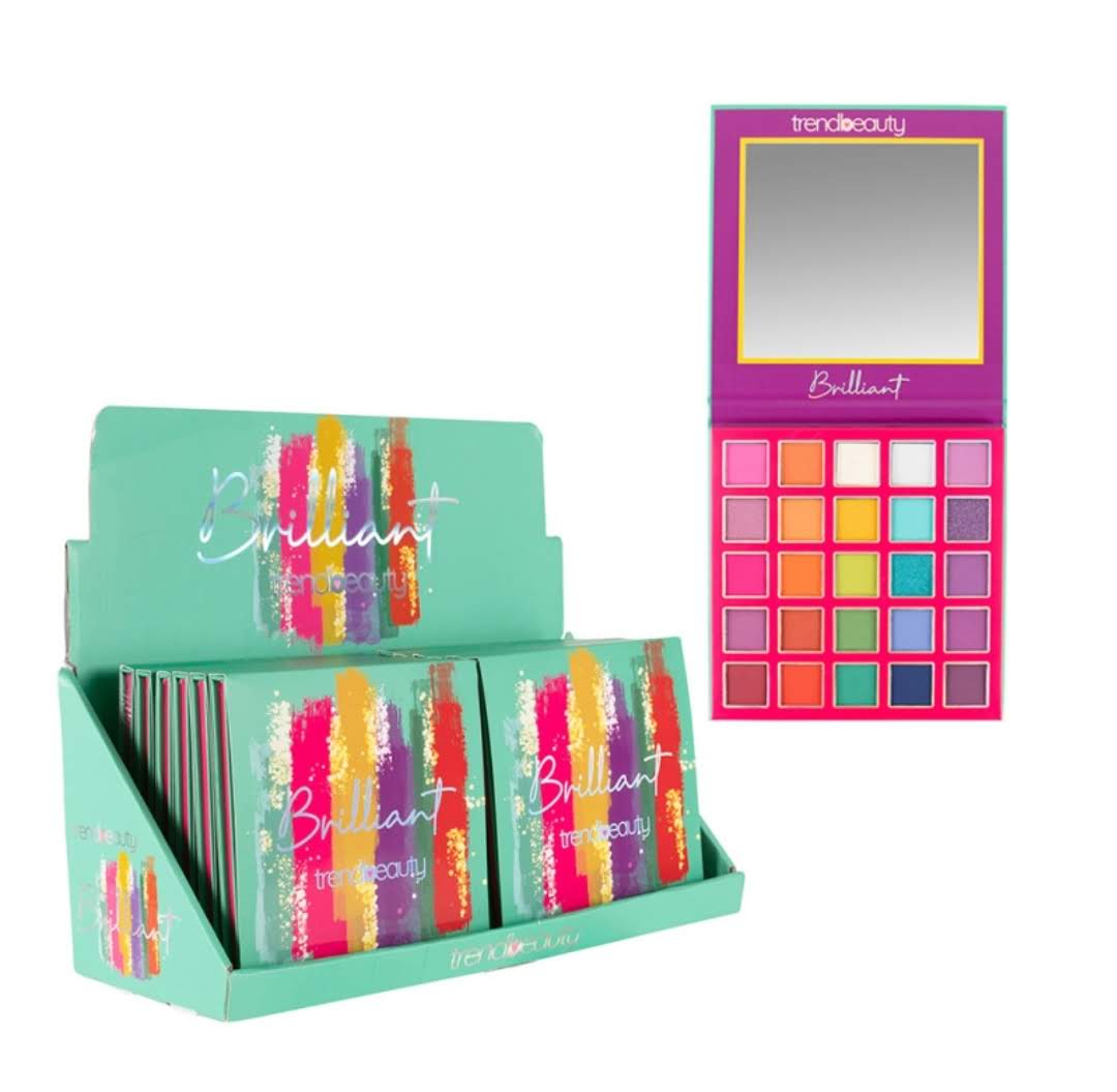 TREND BEAUTY - BRILLIANT EYESHADOW PALETTE - 1PC