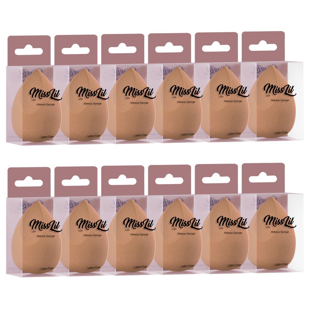MISS LIL - ÉPONGES DE MAQUILLAGE - 12 PCS