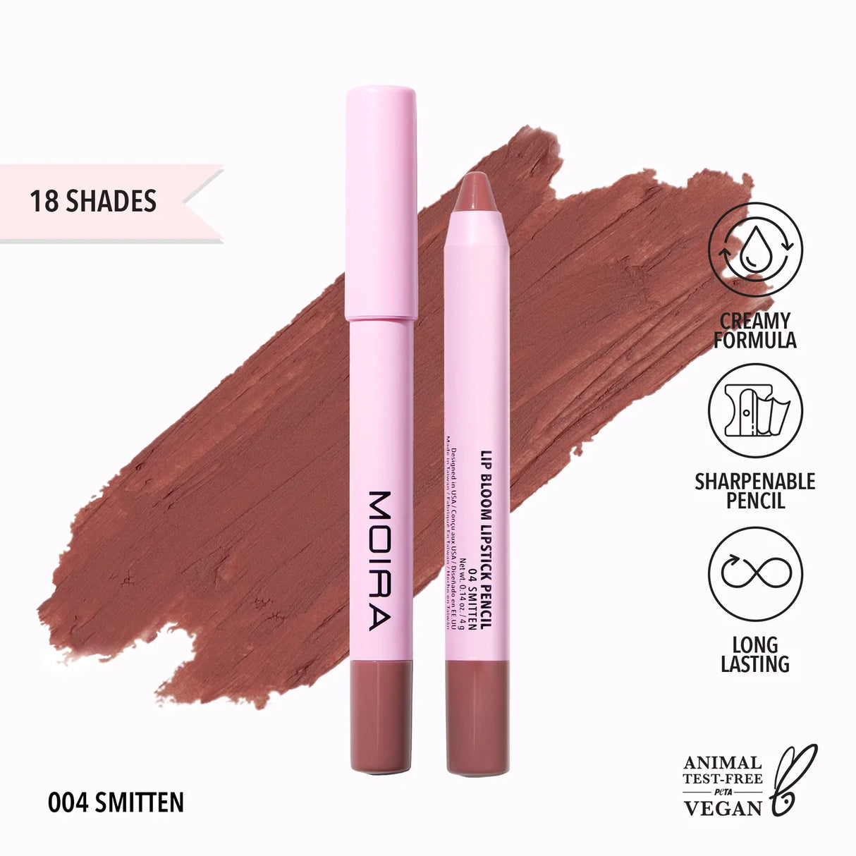 MOIRA - LIP BLOOM LIPSTICK PENCIL MATTE LONG LASTING