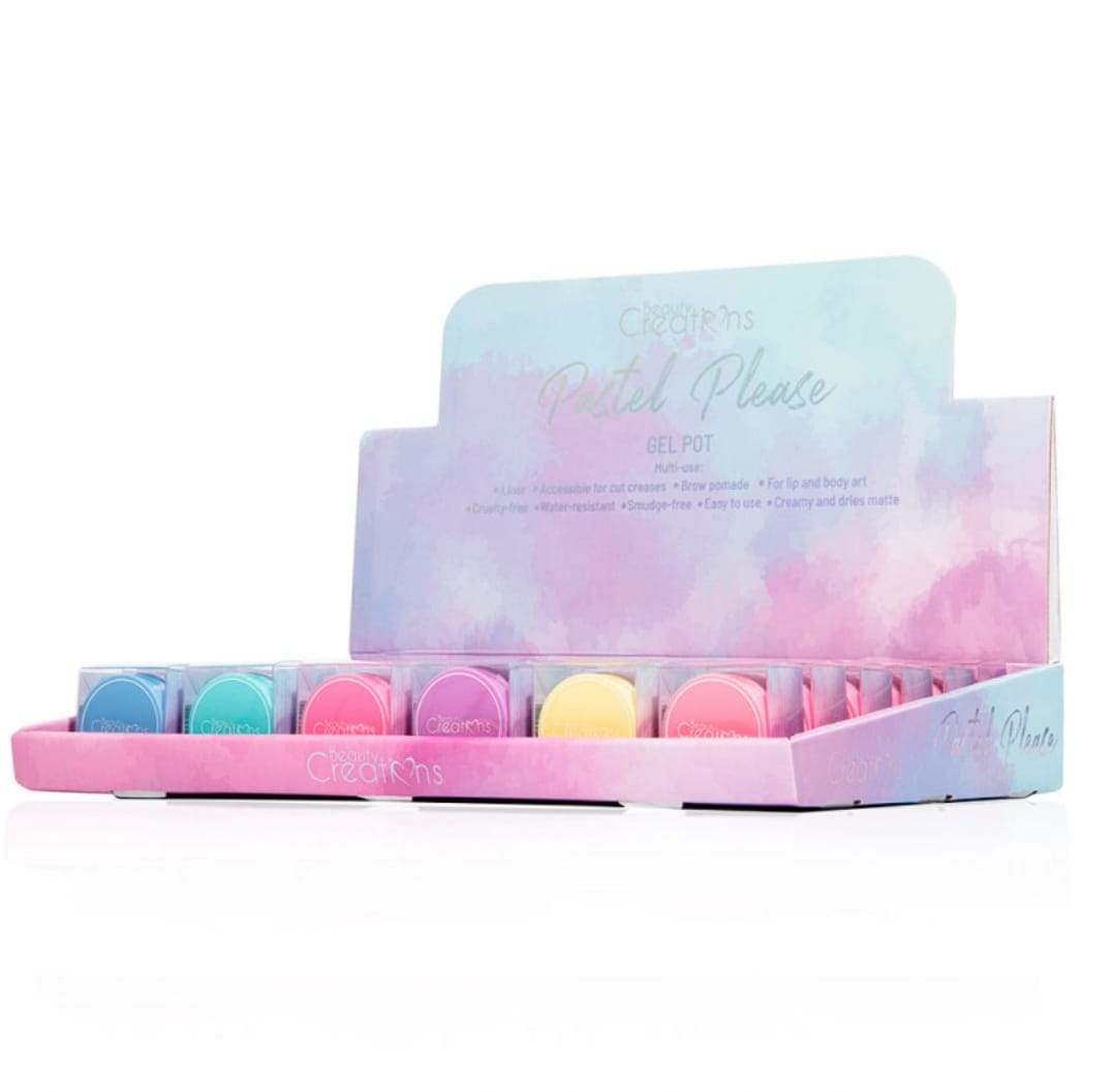 BEAUTY CREATIONS - PASTEL PLEASE GEL POT - DISPLAY