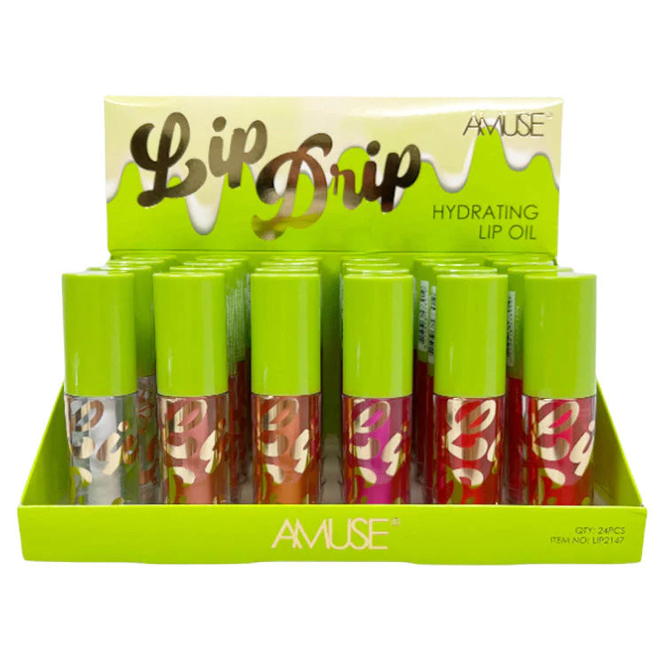 AMUSE - LIP DRIP-  HYDRATING LIP OIL- (24PCS)