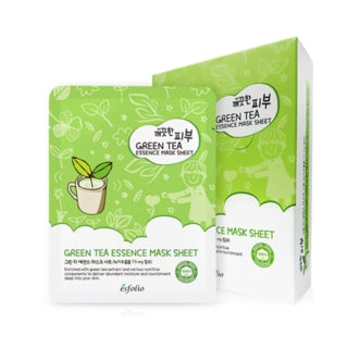 ESFOLIO - GREEN TEA ESSENCE MASK SHEET - 10 PCS