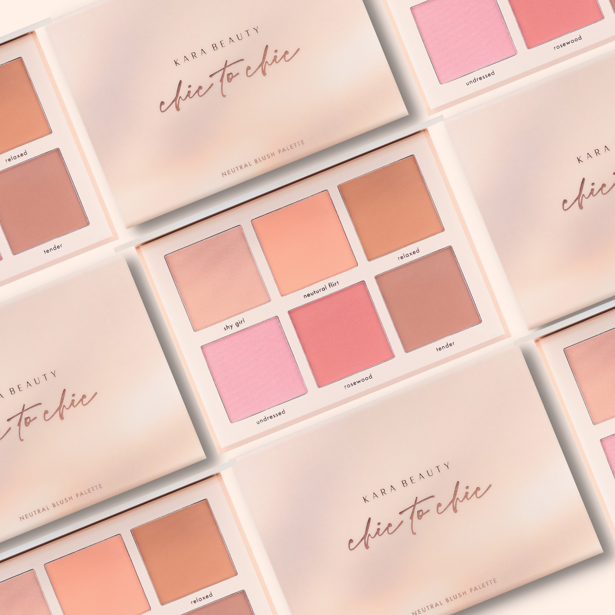 KARA BEAUTY - CHIC TO CHIC NEUTRAL BLUSH PALETTE (1 PC)