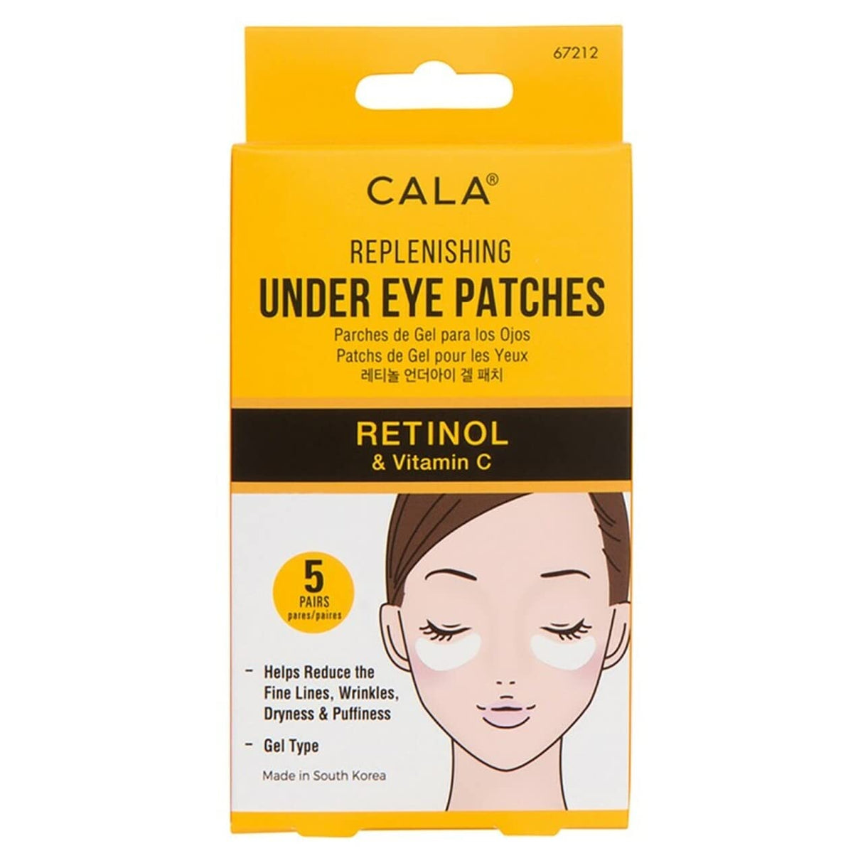 CALA - PATCHS SOUS LES YEUX RETINPOL & VITAMINE C - 6 PCS