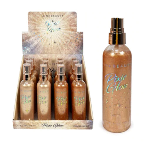 XIME BEAUTY - PIXIE GLOW - BODY SPRAY- 12 PCS DISPLAY