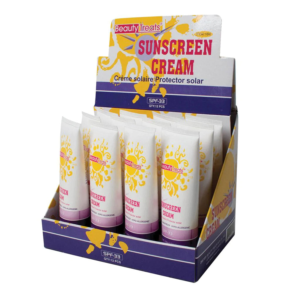 BEAUTY TREATS - SPF-33 SUNSCREEN CREAM - 12 PCS