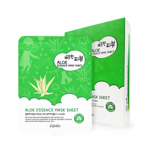 ESFOLIO - HOJA DE MASCARILLA ESENCIA DE ALOE - 10 UDS