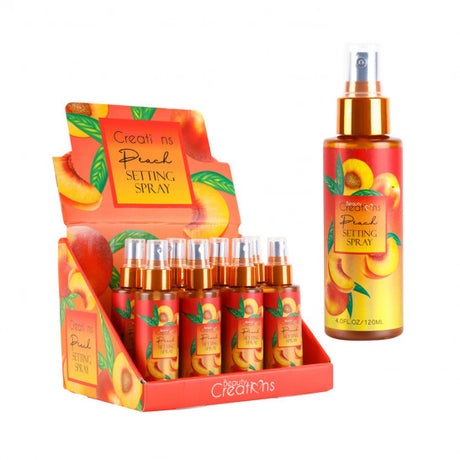BEAUTY CREATIONS - SPRAY FIXANT PÊCHE - PRÉSENTOIR 12 PCS
