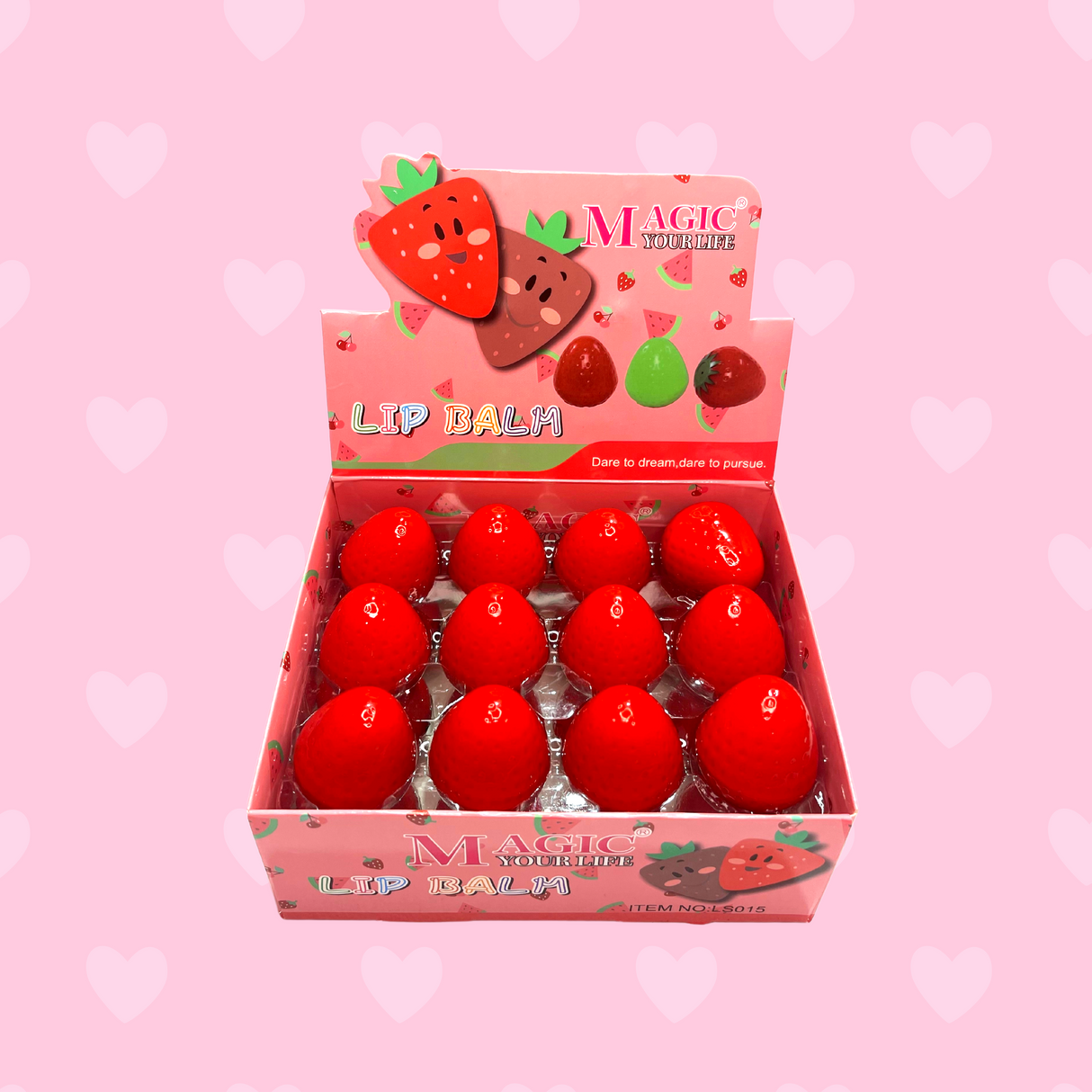 MAGIC YOUR LIFE - LS015 LIP BALM - 24 PCS DISPLAY
