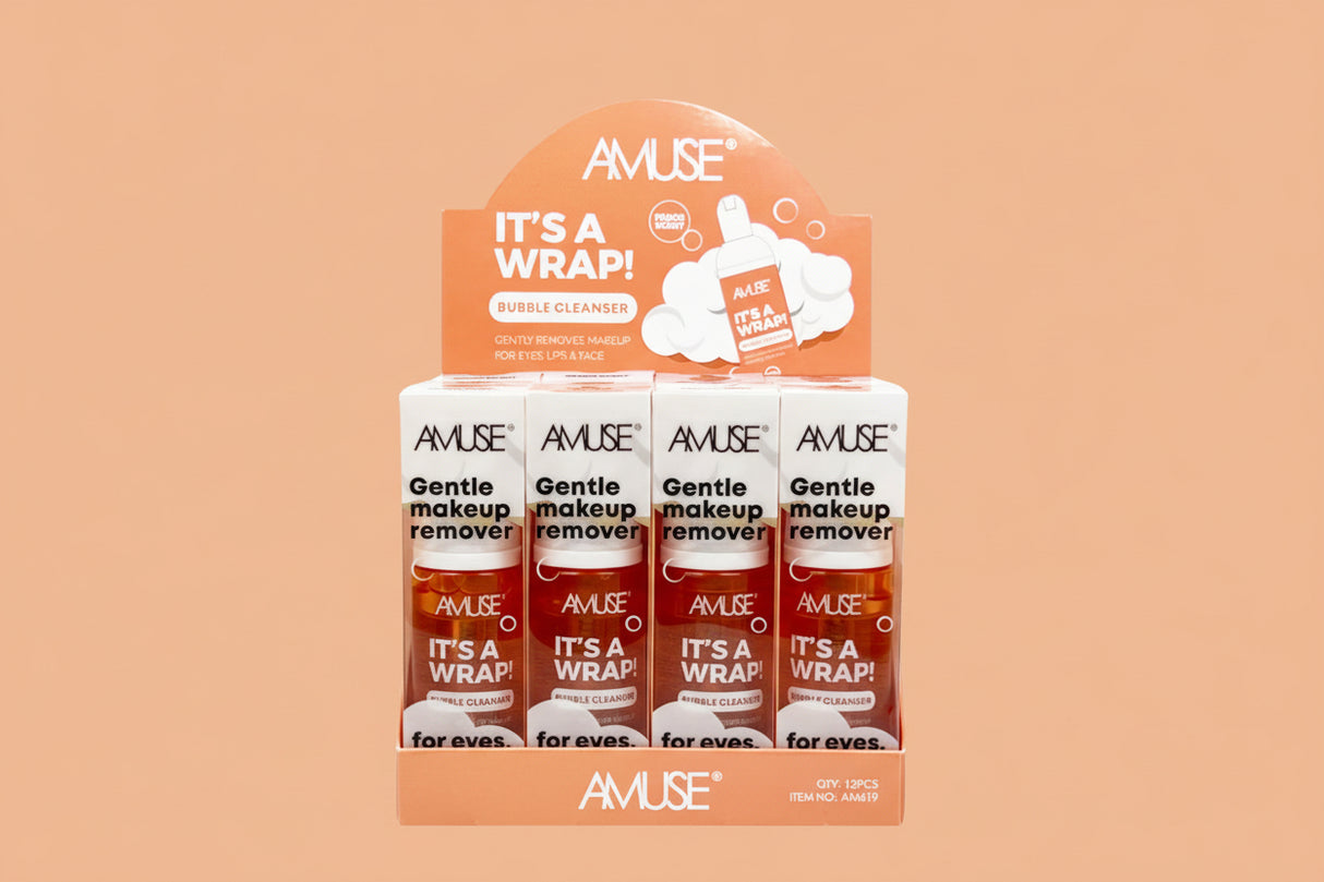 AMUSE - IT'S A WRAP - NETTOYANT À BULLES - (12 PCS)AFFICHAGE