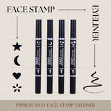 ROMANTIC BEAUTY- DUO IMPRESS- FACE STAMP AND EYELINER MARKER- 24PCS