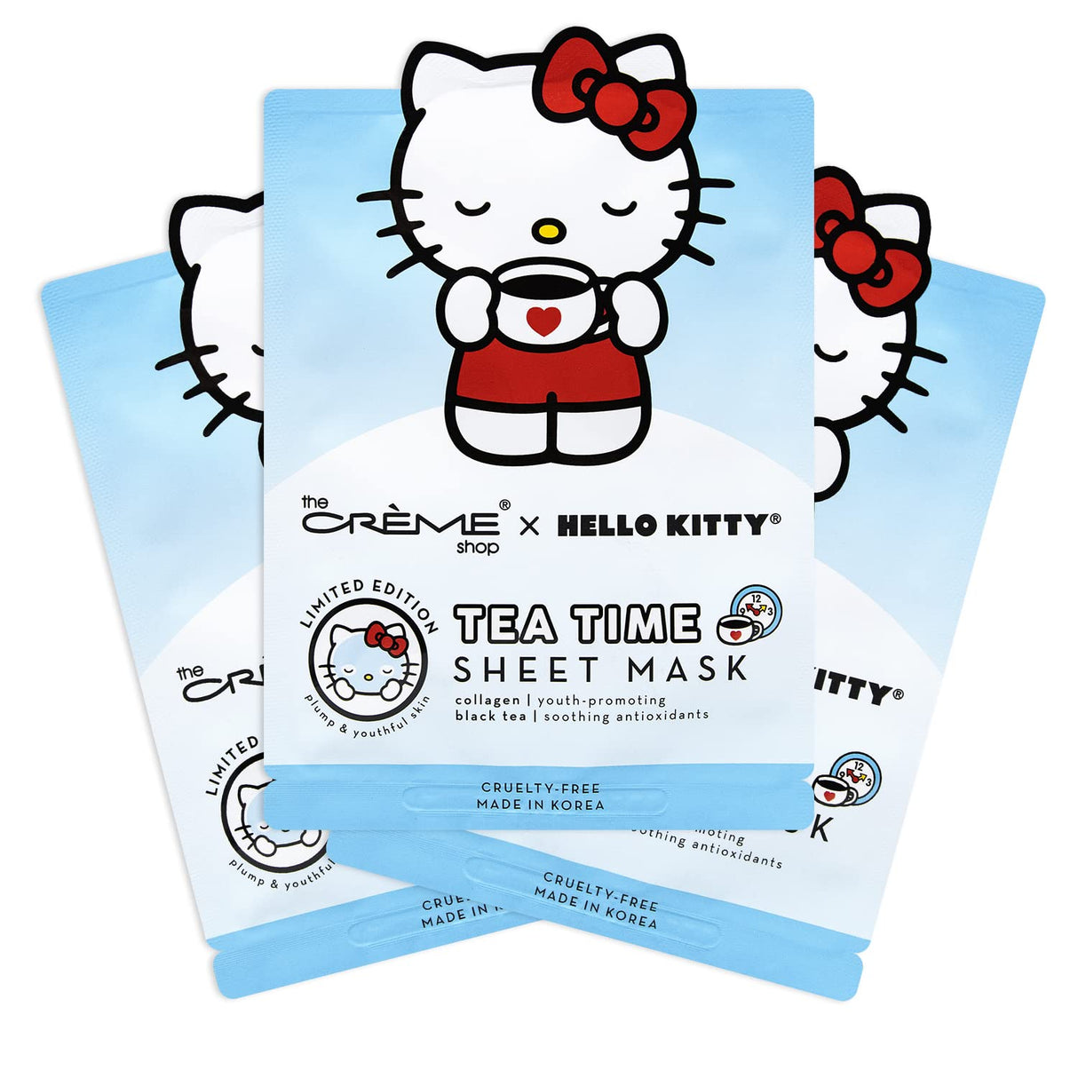 THE CRÈME SHOP- TEA TIME- SHEET MASK- 3PCS