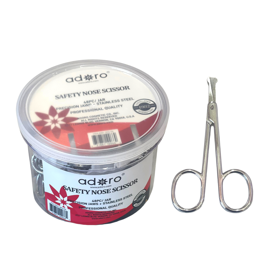 ADORO - SAFETY NOSE SCISSOR - 48PC