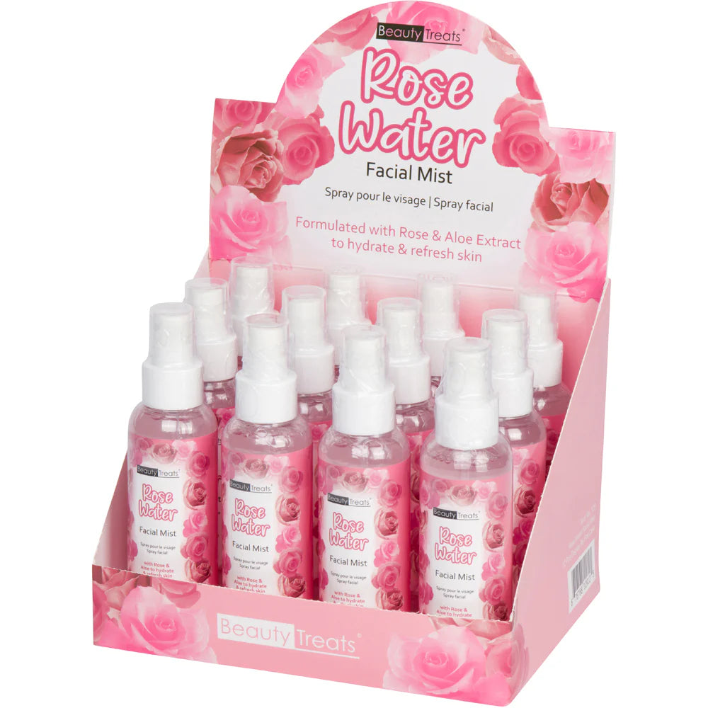 BEAUTY TREATS- ROSE WATER- FACIAL MIST-12PCS