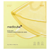 MEDICUBE - KOJIC ACID TURMERIC BRIGHTENING GEL MASK - 1 PACK/PC (4SHEETS)