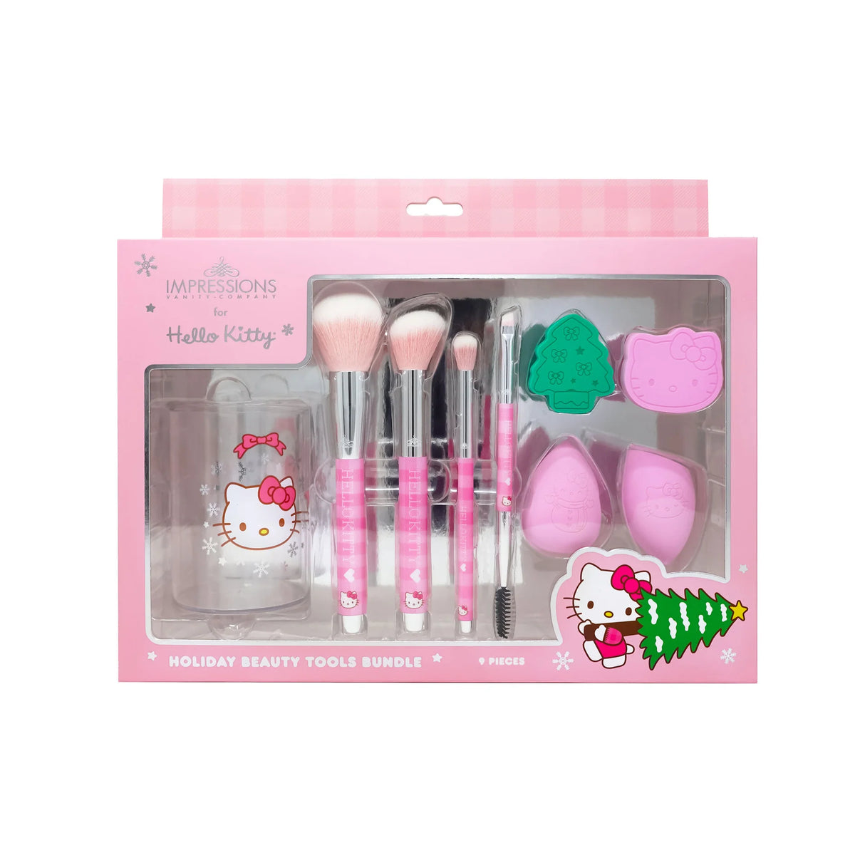 IMPRESSIONS VANITY- HELLO KITTY- HOLIDAY BEAUTY TOOLS BUNDLE- 1PC