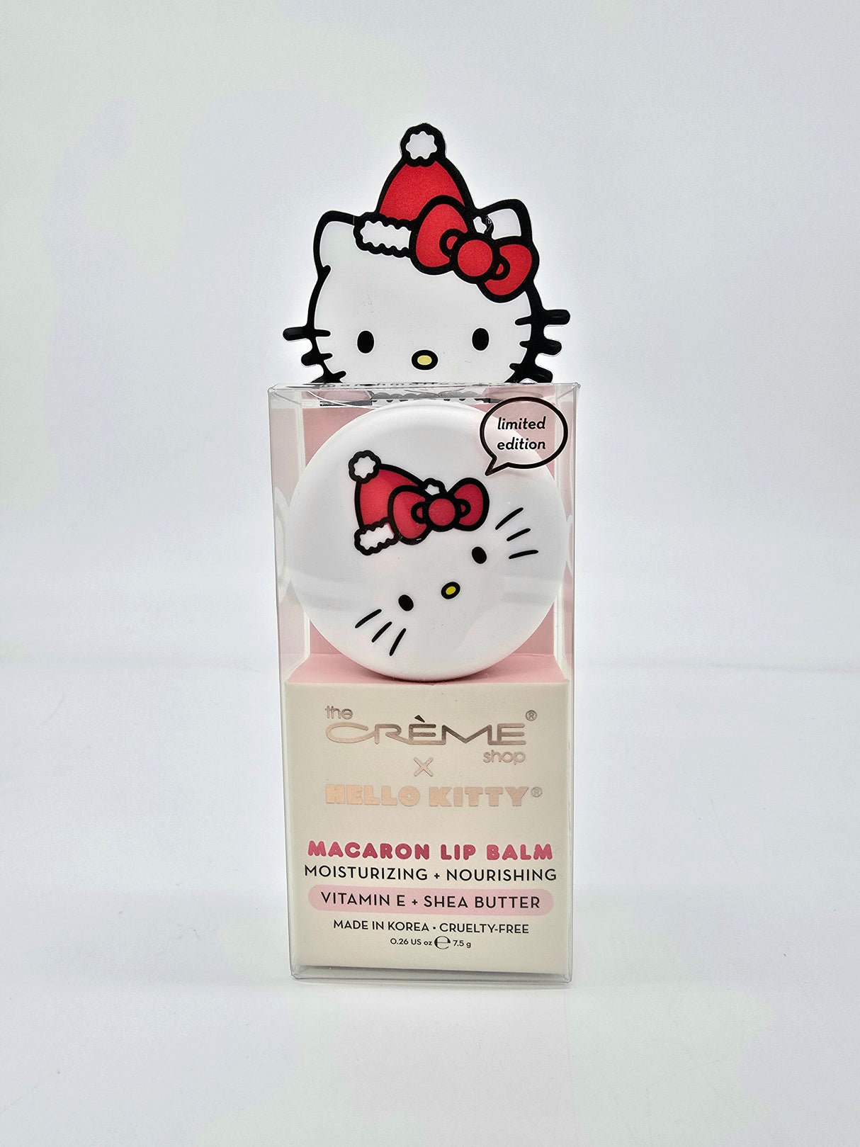 THE CREME SHOP- HELLO KITTY- MARSHMALLOW FLUFF- MACARON LIP BALM- 1PC