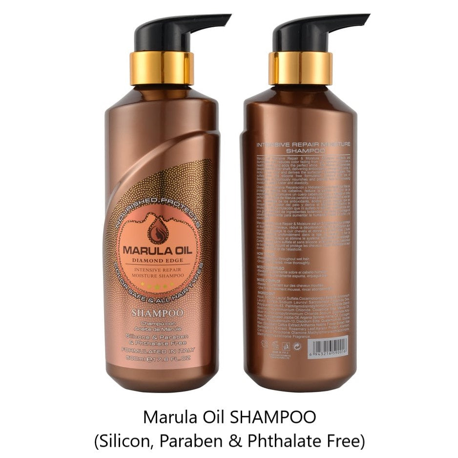 DIAMOND EDGE- MARULA OIL- SHAMPOO- 1PC