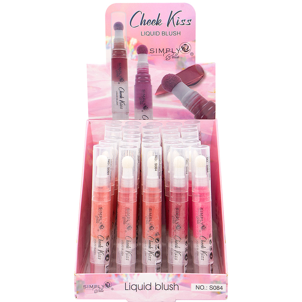 SIMPLY BELLA- CHEEK KISS- LIQUID BLUSH- 30PCS