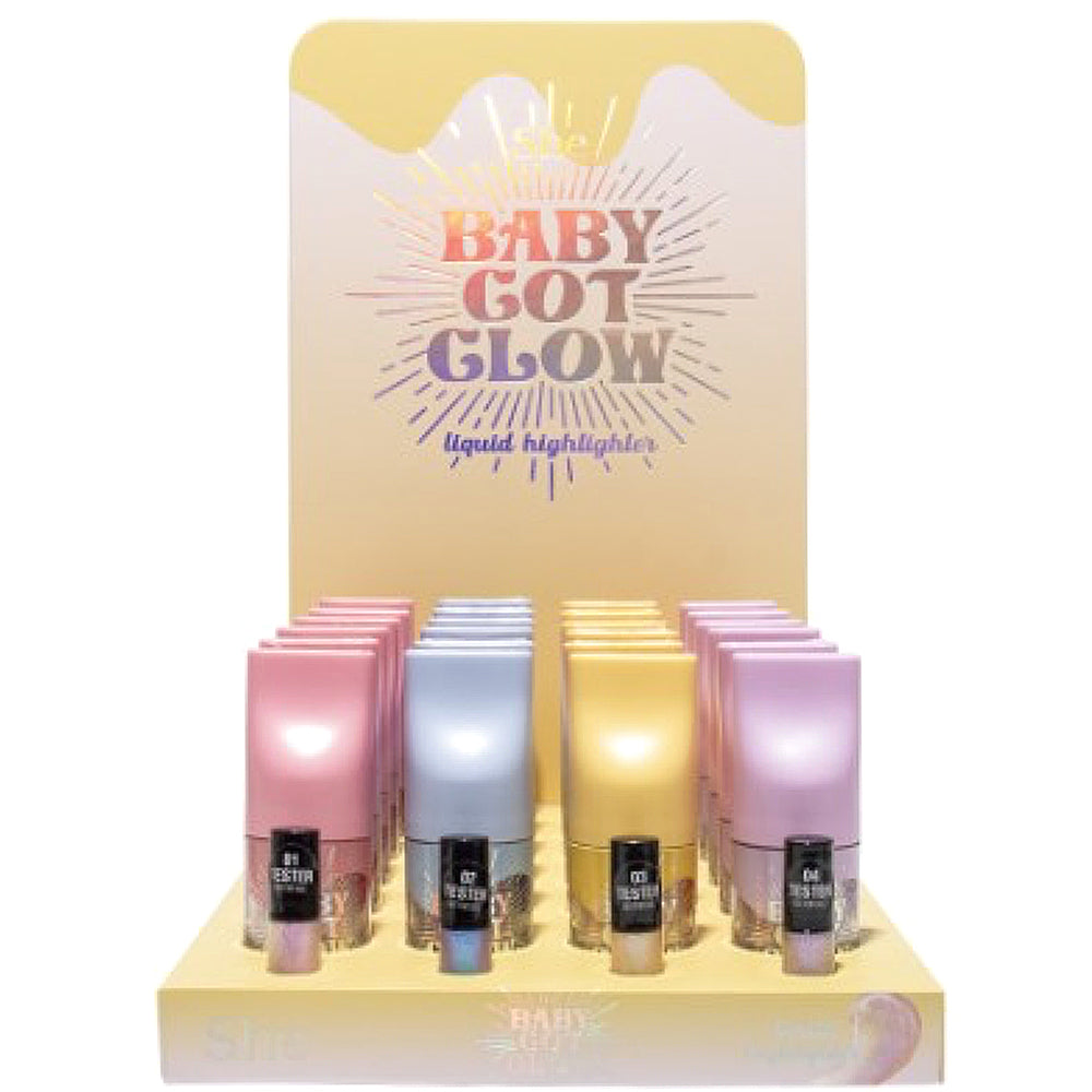 S.HE MAKEUP- BABY GOT GLOW- LIQUID HIGLIGHT- 24PCS
