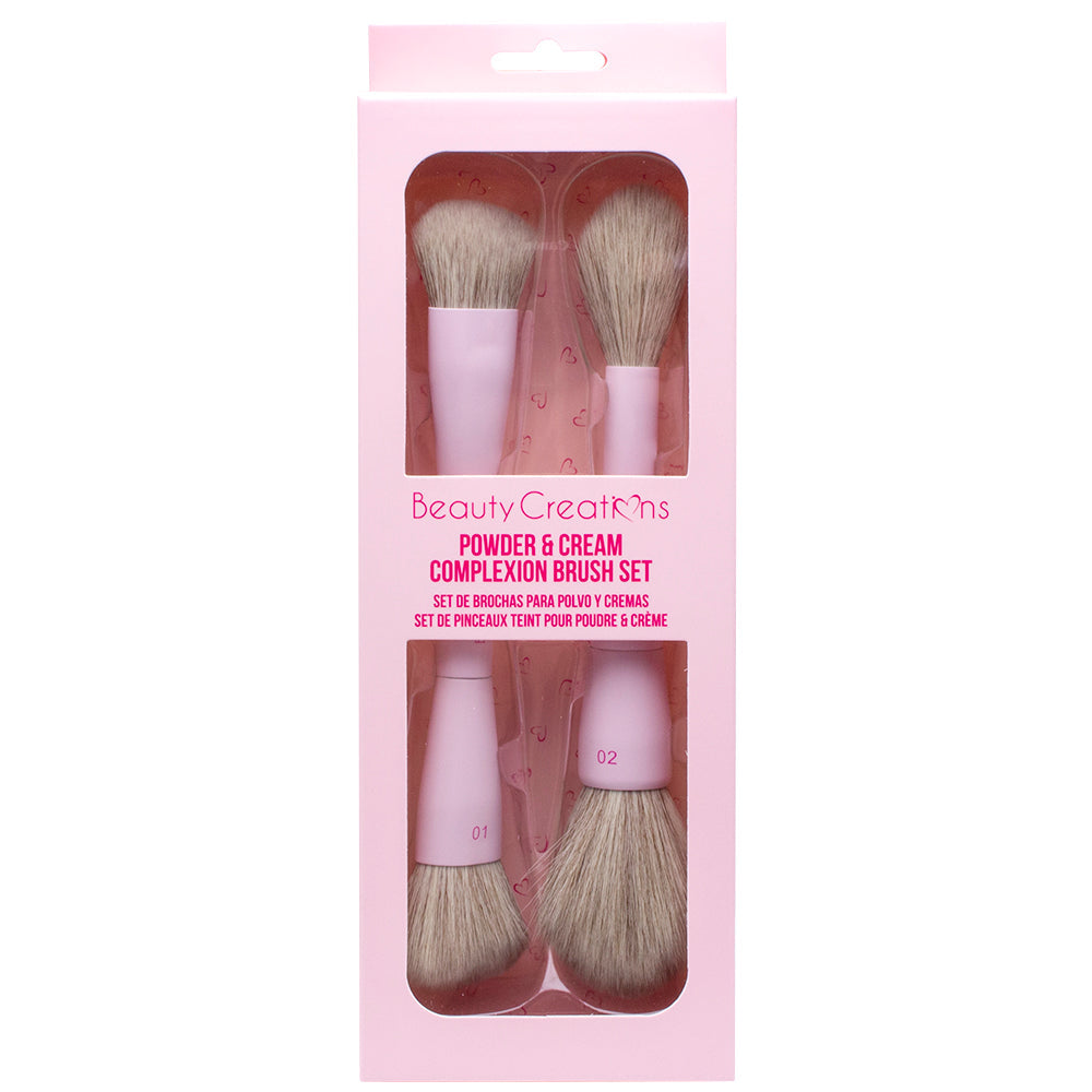 BEAUTY CREATIONS- POWDER & CREAM COMPLEXION BRUSH SET- 1PC