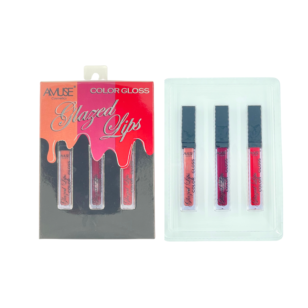 AMUSE - SET LABIOS ESMALTADOS 3PC