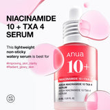 ANUA - NIACINAMIDE 10 TXA 4 SERUM FOR BRIGHTENING AND DARK SPOTS - (1PC)