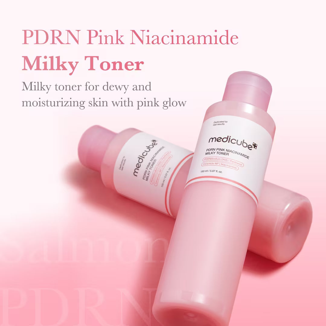 MEDICUBE - PDRN PINK NIACINAMIDE MILKY TONER - (1PC)