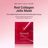 ARENCIA - RED COLLAGEN JELLO MASK - 1 PACK (4 SHEET MASKS)