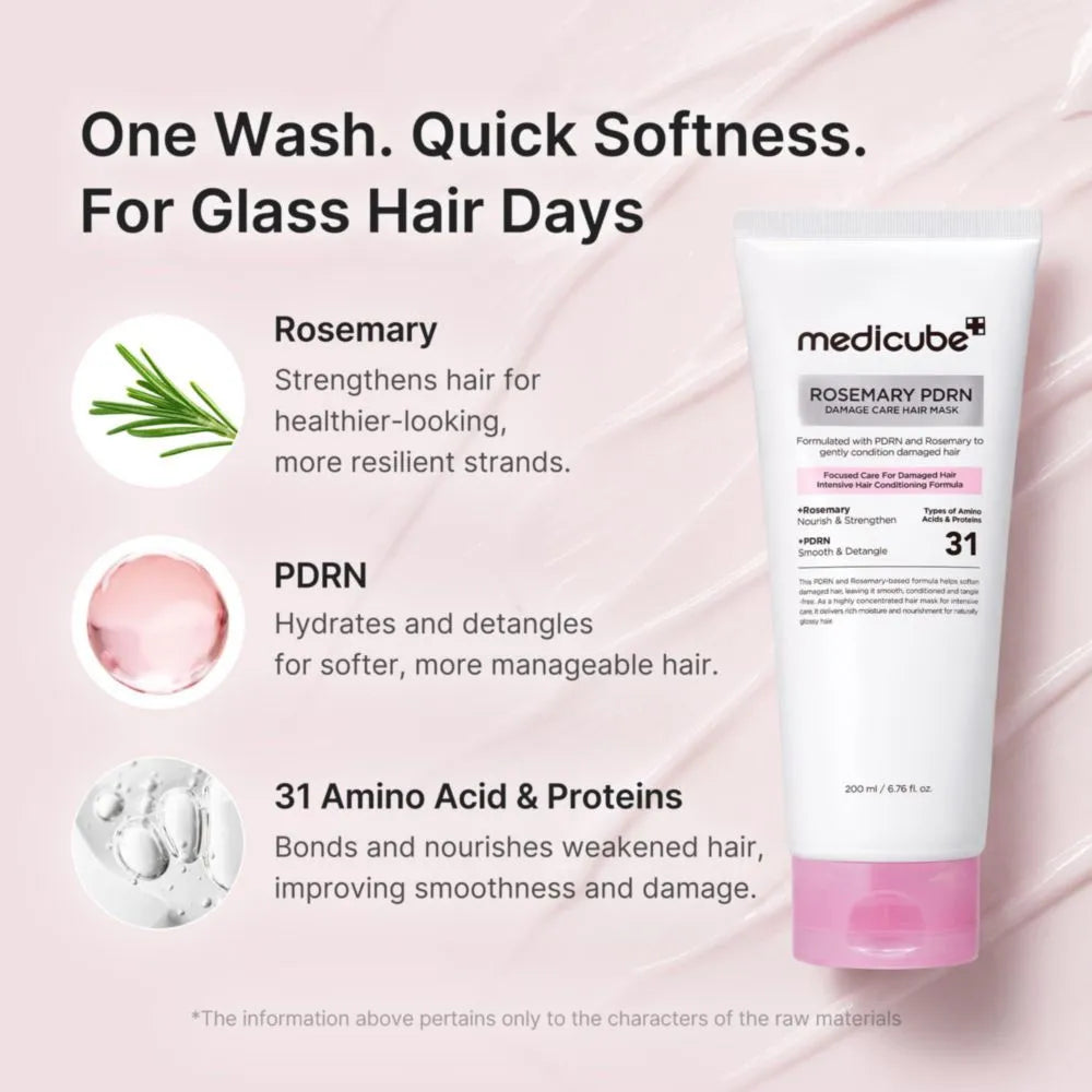 MEDICUBE - ROSEMARY PDRN DAMAGE CARE HAIR MASK - (1PC)