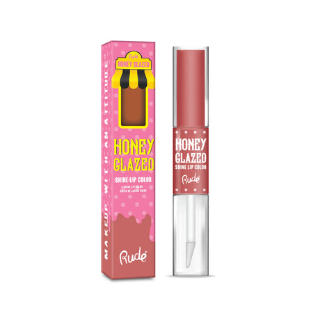 RUDE-HONEY GLAZED- SHINE LIP COLOR- 1 PC